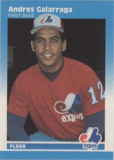 1987 Fleer Classic Miniatures - Andres Galarraga #41