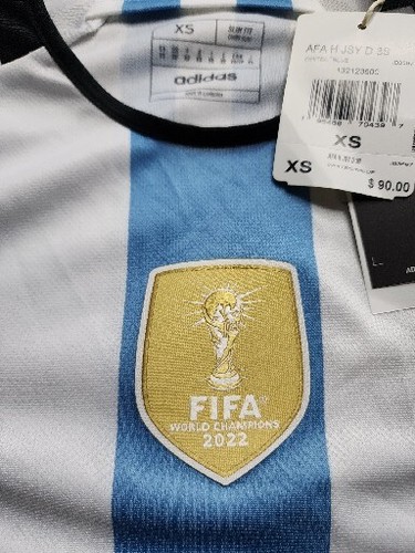 2022 – Argentina Home Soccer Jersey - World Cup Winners