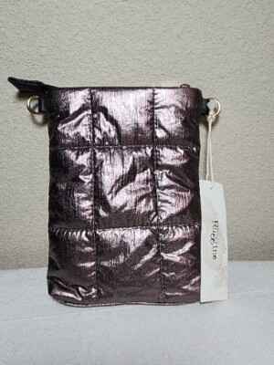 Macchia Di Ruggine Metallic Puff Bag NWT Moon Dust 60B3078