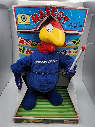 【SALE】レジャーシート　1998年フランスワールドカップ　キャラクター French Football Federation 1998 Fifa World Cup Soccer