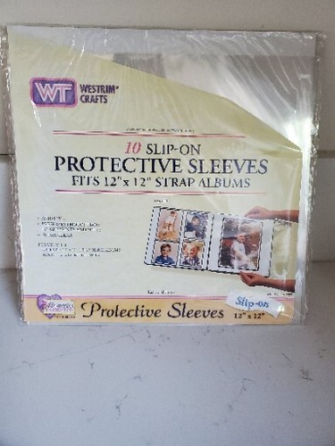 Scrapbooking Slip On Protective Sleeves 12 X 12 Strap Albums