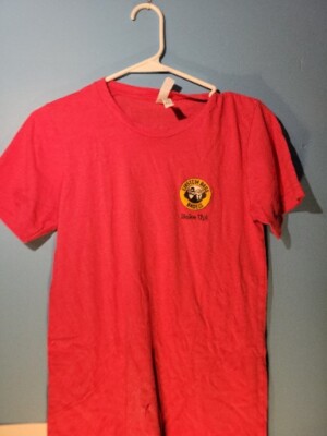 Einstein Bros Bagels Mens Red Graphic T Shirt