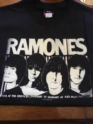 RAMONES - ''Live at the Odeon'' T-shirt ~Never Worn~ SMALL