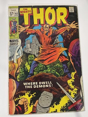 The Mighty Thor(vol. 1) #163 - 2nd cameo of Adam Warlock - Marvel Key Issue