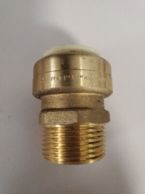 Brand New LEAD FREE 1'' Push to Connect x 1'' MNPT Sharkbite Fitting (male npt) 