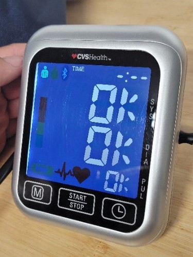 CVS Blood Pressure Monitor Series 800 For Upper Arm, Bluetooth, AC Adapter
