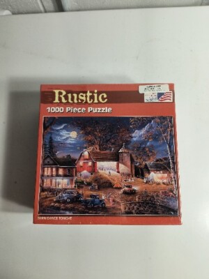 2008 Rustic 1000 PC Puzzle ''Barn Dance Tonight'' by Ray Mertes SEALED!