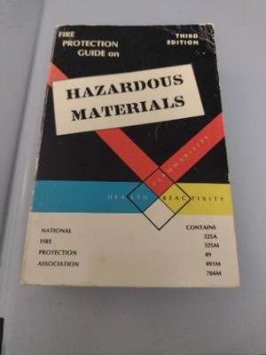 Fire Protection Guide on Hazardous Materials Third Edition NFPA Rare, 1988