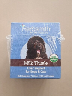 Herbsmith Organic Milk Thistle for Dogs and Cats Liver Supplement