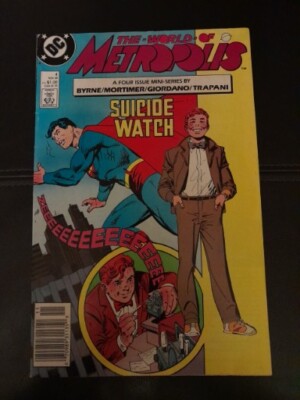 DC Comics 1988 The World of Metropolis Superman Suicide Watch 