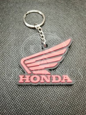 Classic For HONDA Wing Motorcycle Keychain Key Ring Rubber Collectables Gift