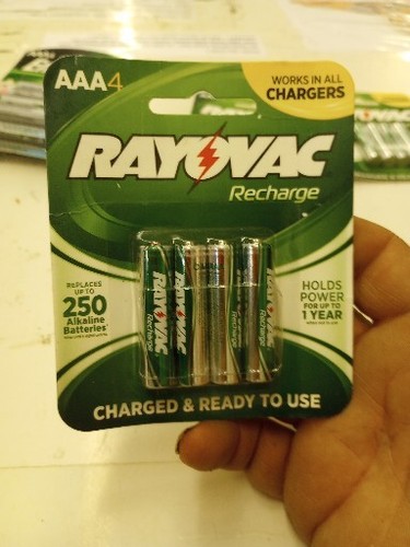 Rayovac AAA Batteries, Triple A Battery Rechargeable,  AAA 4