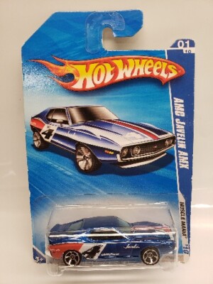 1971 AMC Javelin AMX Hot Wheels Muscle Mania '10 Blue #1/10 NEW SEALED 1:64 2009