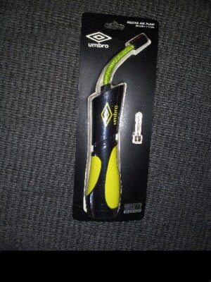 Umbro Delux Black And Green Sports Multi Ball Air Pump New