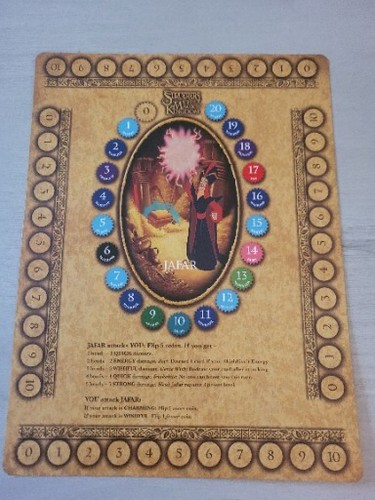 Disney Sorcerers Of The Magic Kingdom Jafar Villains Cards B