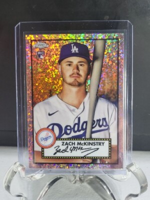 Zach McKinstry 2021 Topps Chrome Platinum Mini-Diamond /75 RC #59 L.A. Dodgers!!