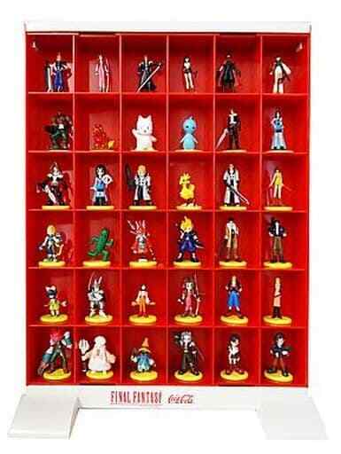 Final Fantasy Figure 36 Coca Cola FF rare with a case USED