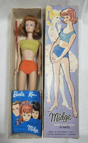 Original Vintage Barbie's Best Friend Midge Doll, #860