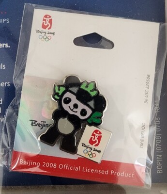2008 Beijing Olympic Panda Mascot Pin New Sealed 