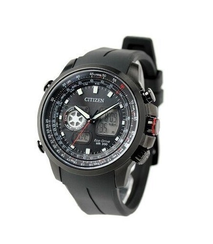 Pre-owned Citizen Promaster Sky Eco-drive Jz1066-02e Men's Watch