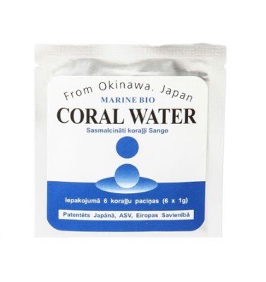 Coral Water Alkaline Water Sango coral 1 PACK 6 SACHETS Made in Japan