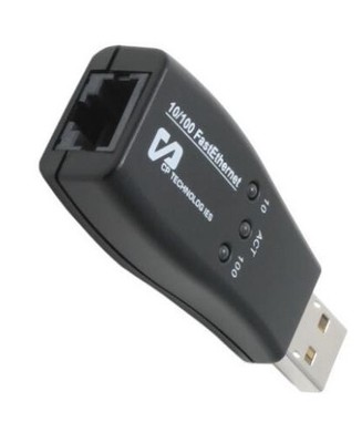 CP TECHNOLOGIES CP-USB-RJ45M Fast Mini Ethernet Adapter 10/20/100/200Mbps USB 1
