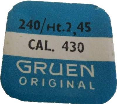 Gruen 430 Part #240 Cannon Pinion. New Old Stock