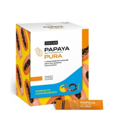 Zuccari  PAPAYA PURA BIO-FERMENTATA 60 stick-pack FORMATO CONVENIENZA