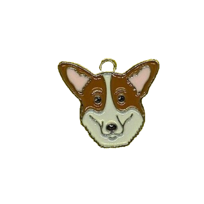 CORGI DOG BAG CHARM ZIP PULL KEYRING CHARM CRAFTING NICE LITTLE CORGI GIFT