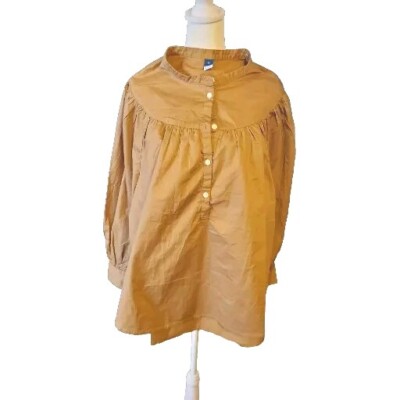 Old Navy Caramel Color Boho Peasant Blouse Womens XL New With Tags