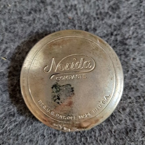 Vintage Art Deco Norida Compacte Makeup Powder Compact