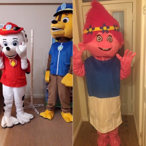  FOR HIRE KIDS PARTIES PAW PATROL CHASE & MARSHALL POPPY TROLLS