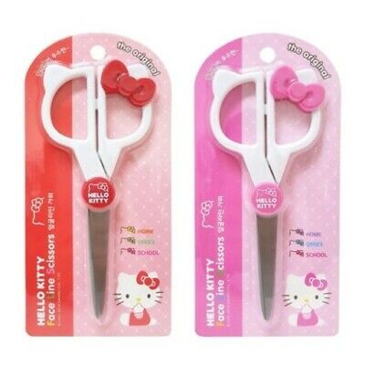 Sanrio Hello Kitty Face Line Scissors Hello Kitty Ears with Ribbon (Random 1PCS)
