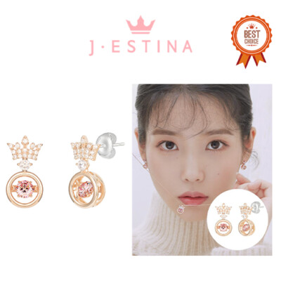 J.ESTINA] [IU PICK] Pink Mioello Earrings (JJT1EQ9AS400SR000