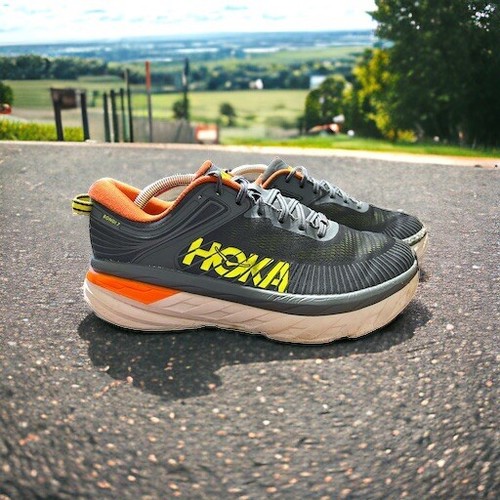 Hoka One One Bondi 7 Running Shoes Men's Size 10. 5 Gray Hoka One One Bondi 7 Running Shoes Men's Size 10. 5 Gray
