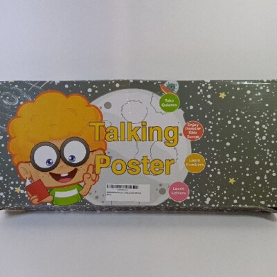 New Electronic Talking Interactive Alphabet Wall Poster For Kids ABC Numbers +