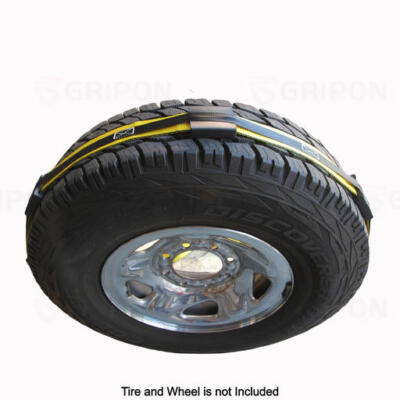 GRIPON (Pack of 8) 2inch x 10ft Over Tire Car Hauler Tie Down Straps with J Hook