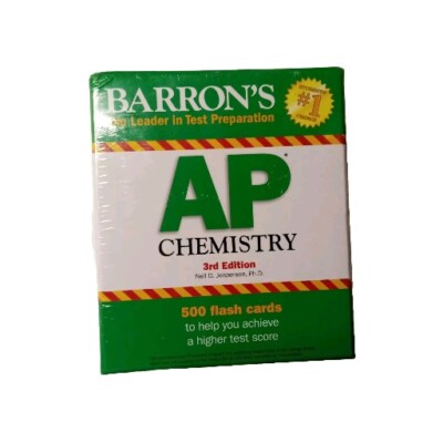 AP Chemistry Flash Cards Barron's Test Prep New Sealed Box 500 Flash Card Set 