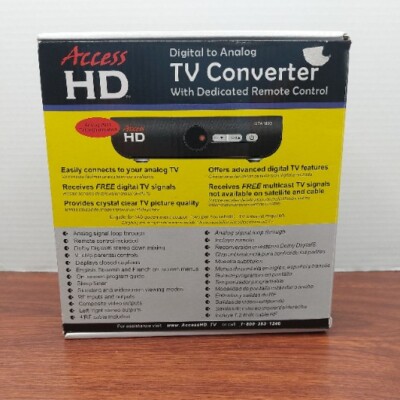 Access HD Digital to Analog TV Converter Dedicated Remote Control DTA1080D