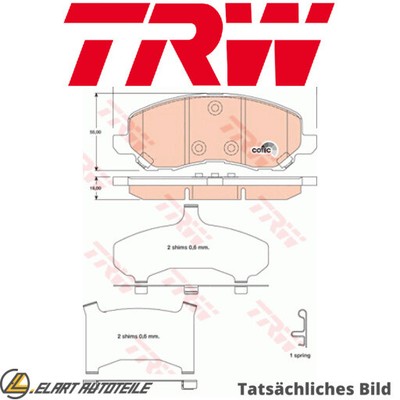 DER BREMSBELAGSATZ, DIE SCHEIBENBREMSE FÜR MITSUBISHI DODGE ASX GA W 4A92 4B11