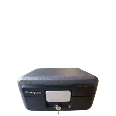 SENTRY HD2100 HOME SECURITY PORTABLE WATER FIRE PROOF LOCK BOX SAFE 2 KEYs .37ft