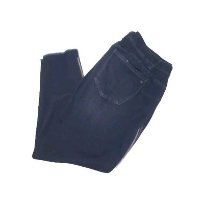 NWT Democracy Ab Solution Ankle Length High Rise Slimming Fringe Jean Women 24W