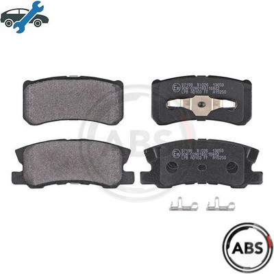 BRAKE PAD SET DISC BRAKE 37199 FOR CITROËN C-CROSSER/ENTERPRISE/Van C4/Wagon