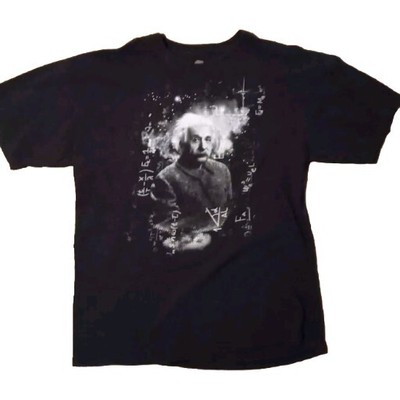 Einstein Equations Graphic Black Novelty Men's T-Shirt Size XL 