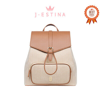 [J.ESTINA] JOELLE MAY MD Backpack Brown (JHNCHB3BS219BR270) Korean Brand