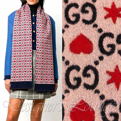 最安値 希少 GUCCI ピンク GG柄 ロゴ マフラー ハート スター レア wl-gucci13-01.jpg?fitin=272:272