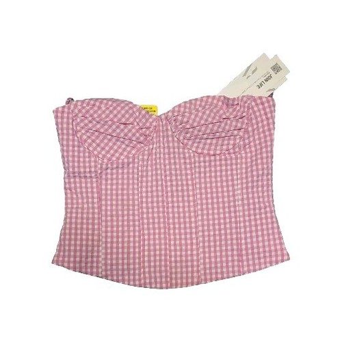 ZARA - epine cottonlace×ginghamcheckfrillblouse Zara Women's Guipure Lace Frill Top Size Small NWOT | eBay