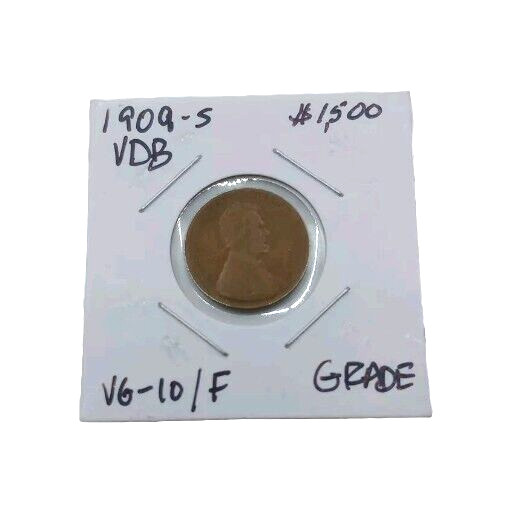 1909-S VDB Lincoln Wheat Cent 1 Cent