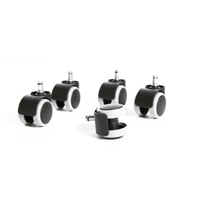 6991 Hartbodenrollen für Topstar-Stühle  Ø 5cm Parkettrollen Ø Stifte 10 mm 