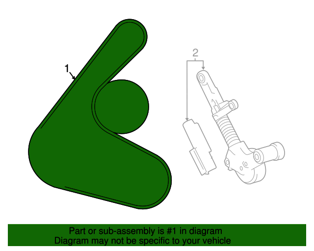 2011-2019 Toyota Corolla Serpentine Belt GENUINE OEM PART 90916-A2016